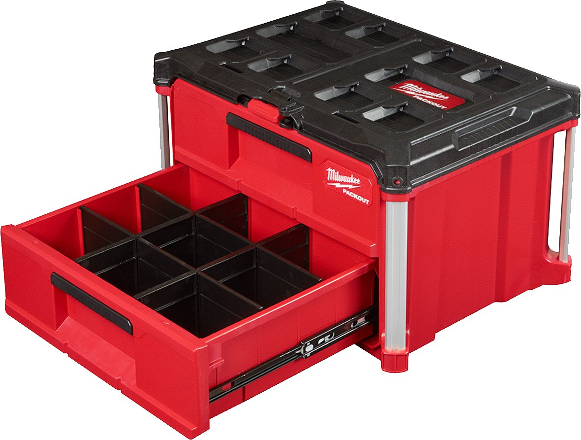 Caja 2 Gavetas Packout Milwaukee 48-22-8442