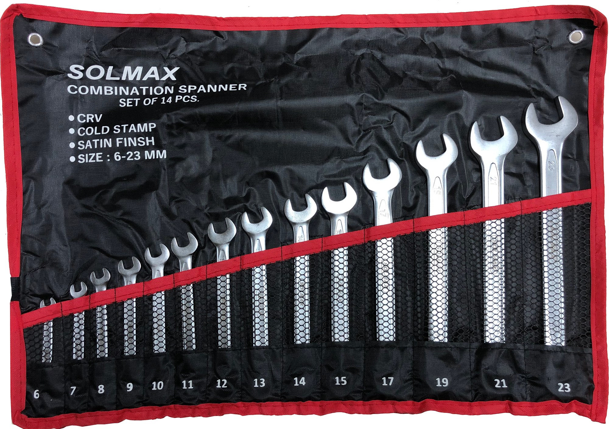 Llave Combin. Jgo 14 PZS 6-23 MM CRV Solmax