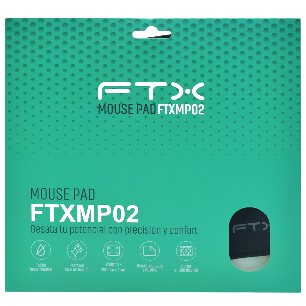Mouse Pad FTXMP02 Negro 20 x 24 cm