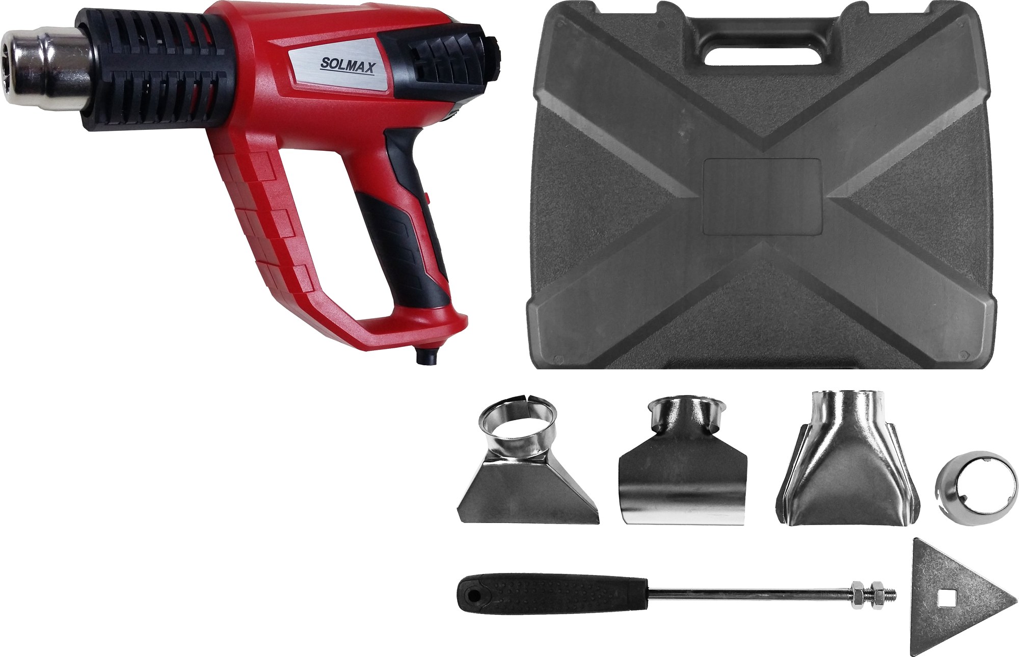 Maq. Pistola Calor Regul. 2000W SMHG2000B Solmax