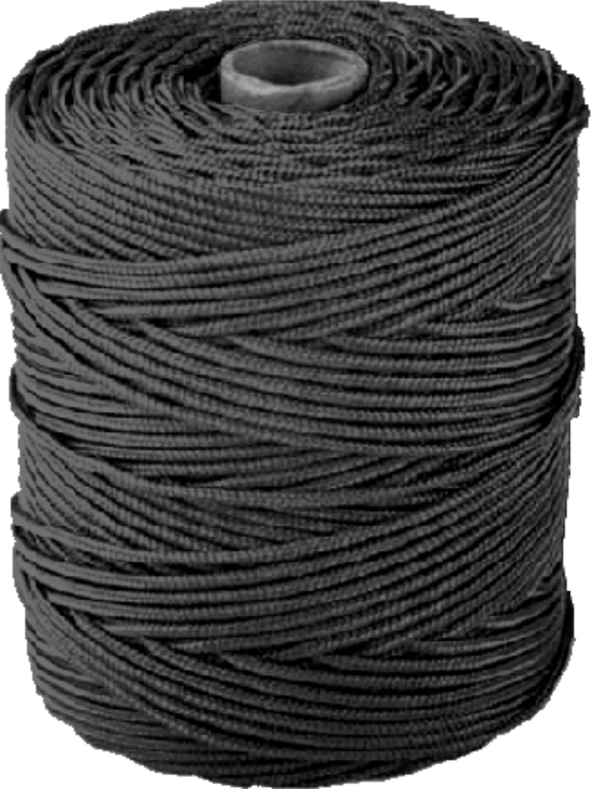 Piola Marina PP 3MM Negro Rollo 213M