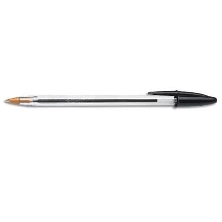 Boligrafo Bic Negro Cristal Clasica