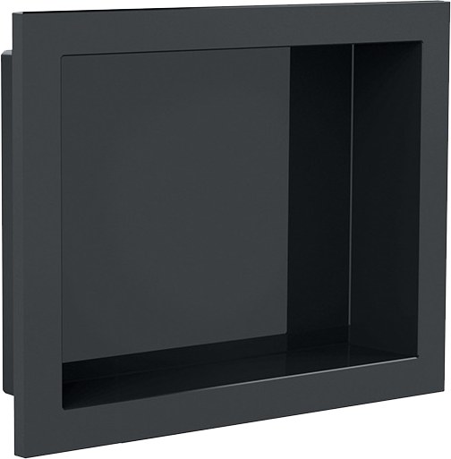 Nicho Pared Baño 30X40CM Negro Metasul