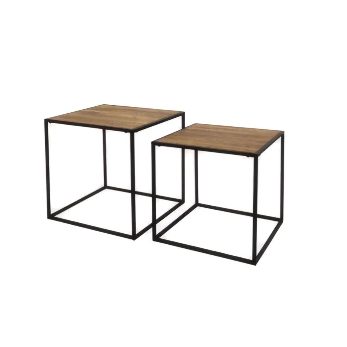 Set 2 Mesas Aux 37X37X40.5/33X33X35.5CM Madera