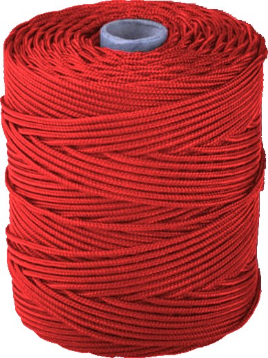 Piola Marina PP 3MM Rojo Rollo 213M