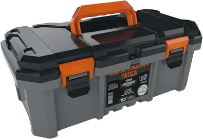 Caja Herramientas Plast 18,3" Gris Metasul