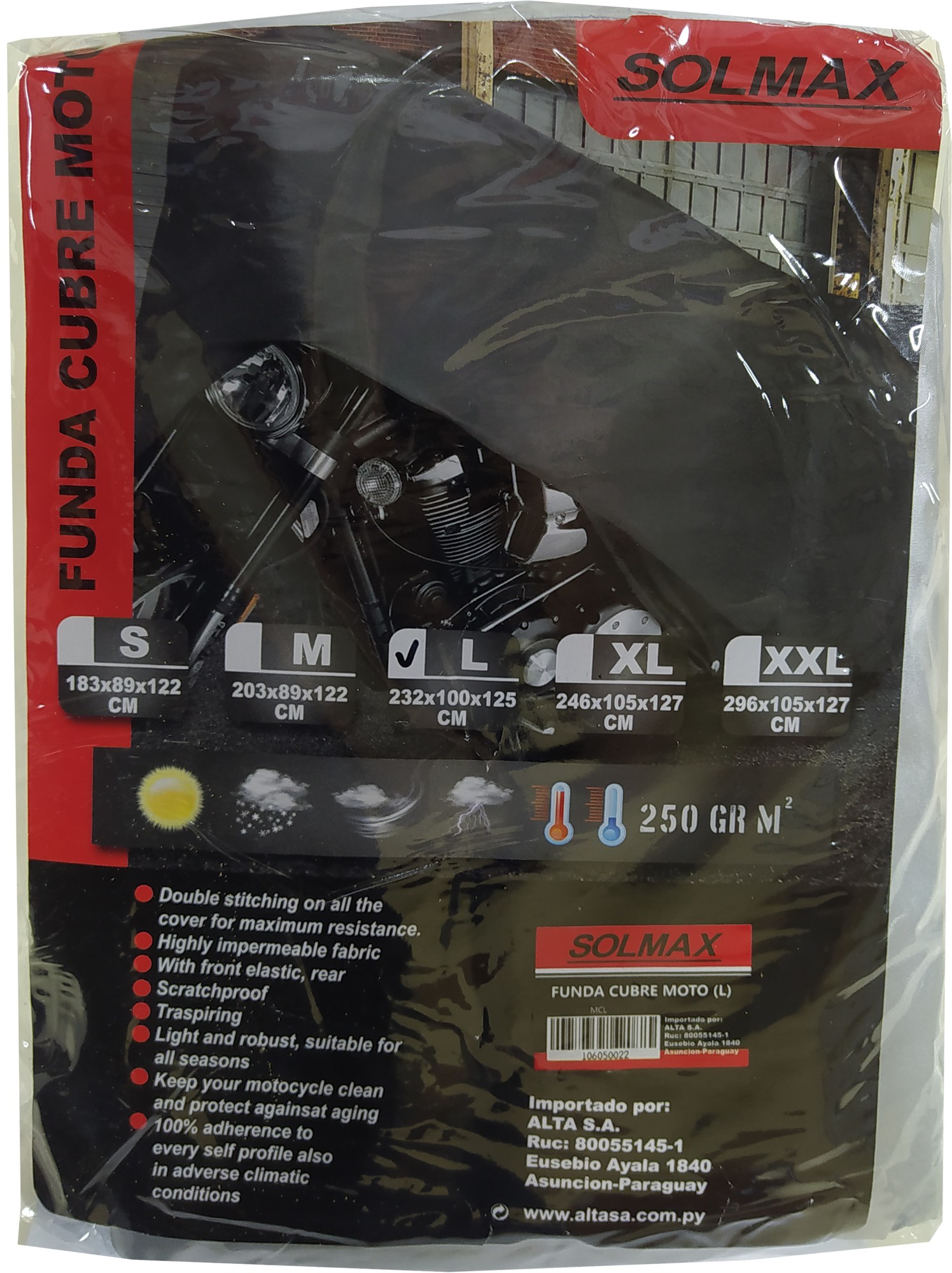 Funda Cubre Moto (L) MD-MCL