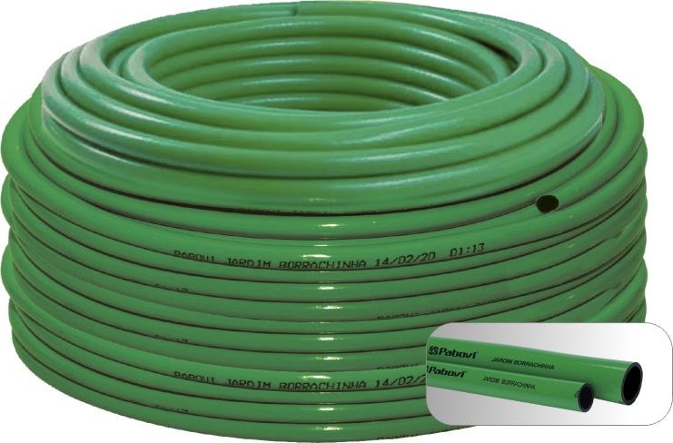 Manguera Jardin Borrachinha Verde 3/4"X2,5MM 50M 683 Pabovi