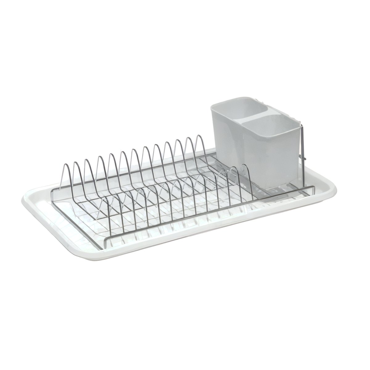 Escurridor A.Crom C/Bandeja y Cub. Blanco. 44X24X12