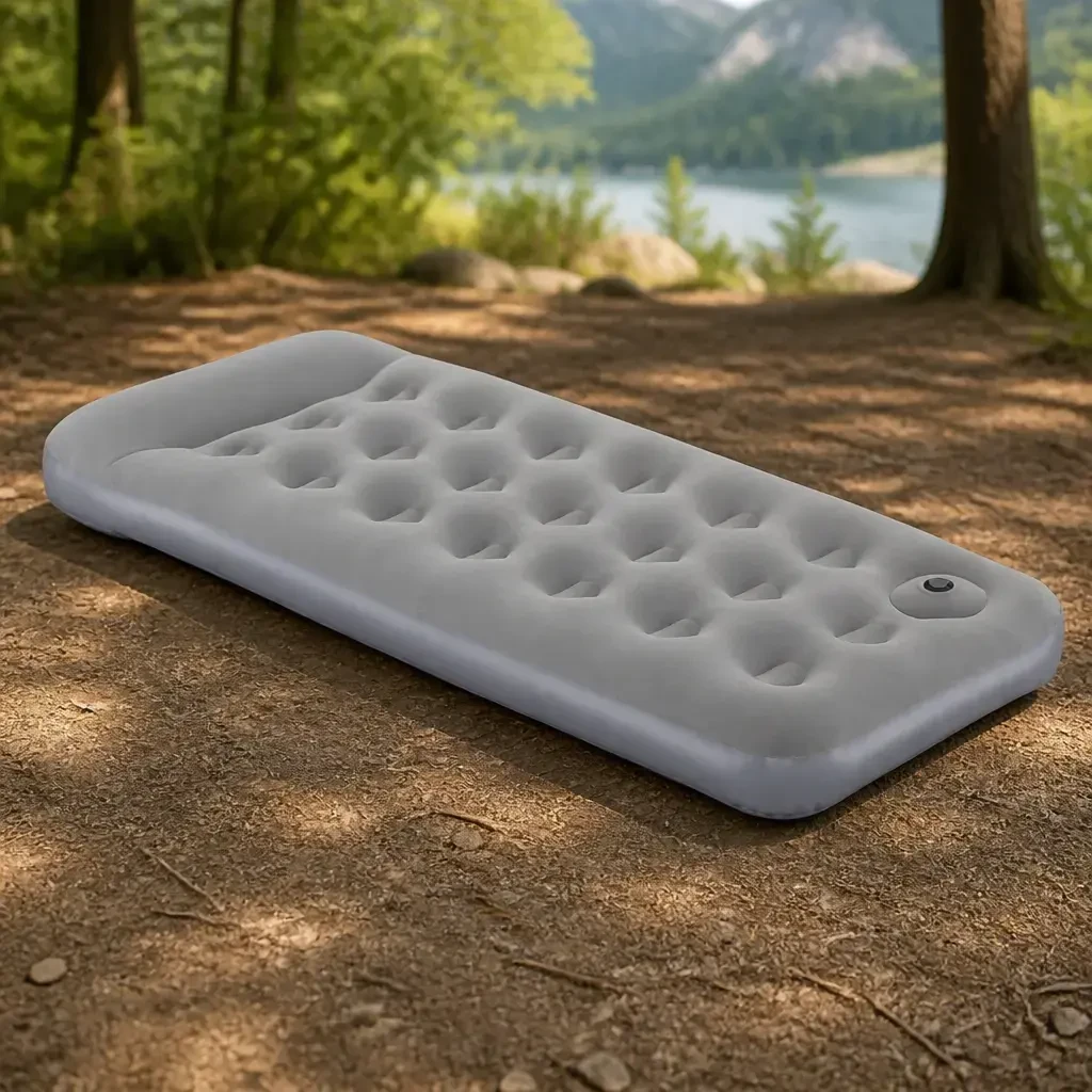 Colchon inflable con bomba de pie 185x76x22cm. Coleman Go!
