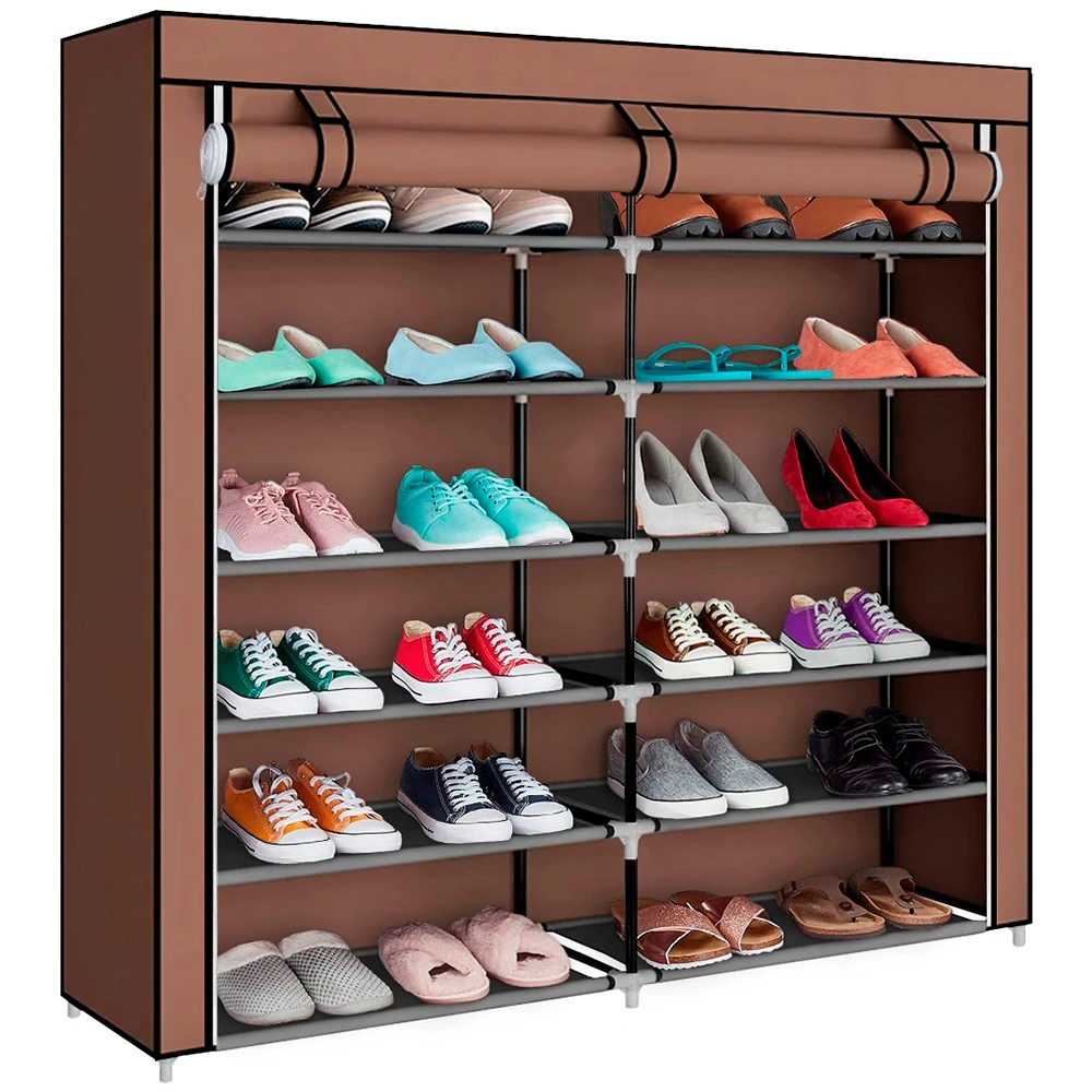 Zapatera de Tela Doble T-2712 Decoteam Marron