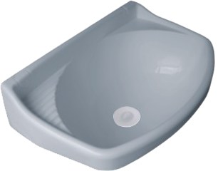 Lavatorio Plastico Peq. Gris Claro Metasul