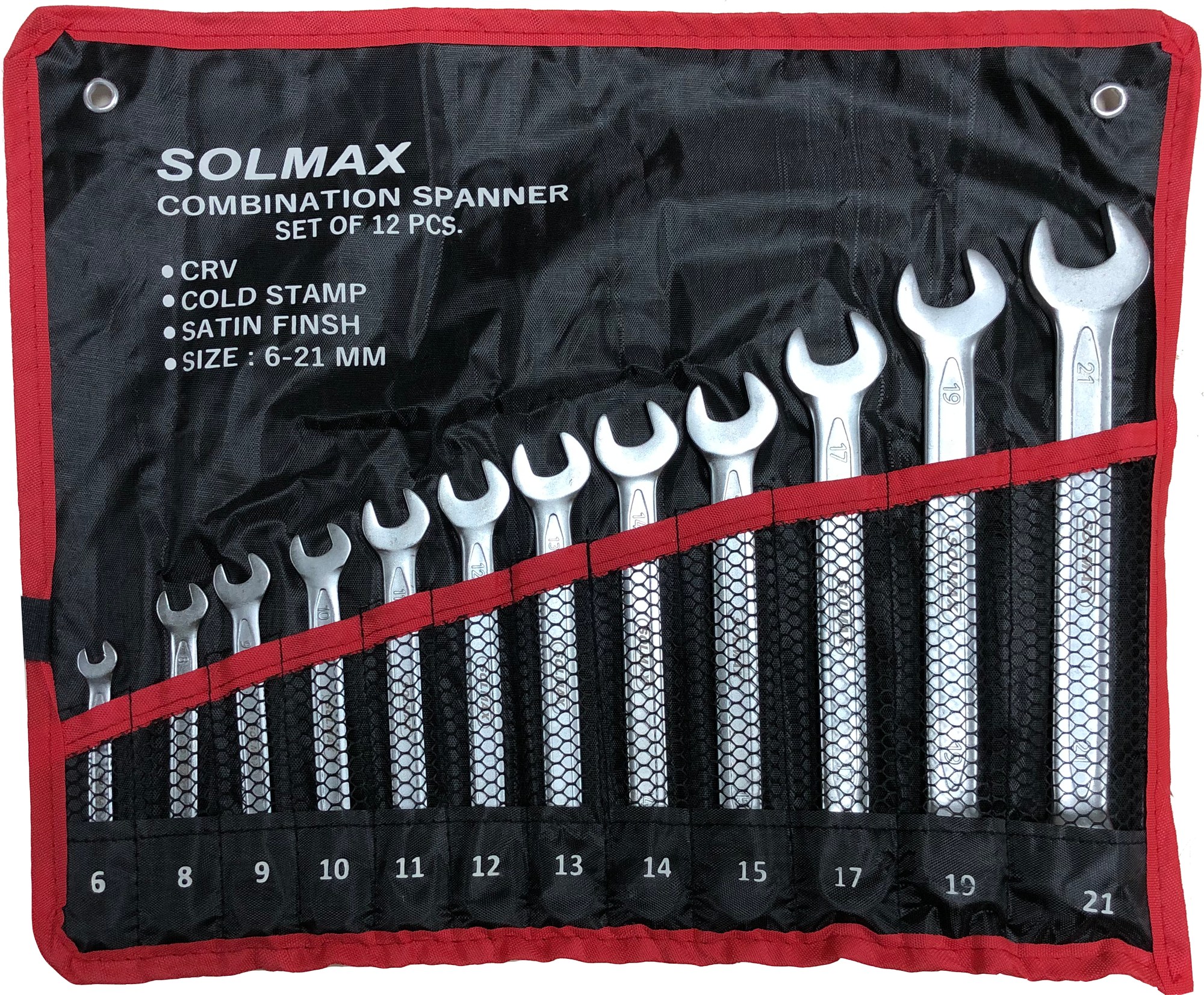 Llave Combin. Jgo 12 PZS 6-21 MM CRV Solmax