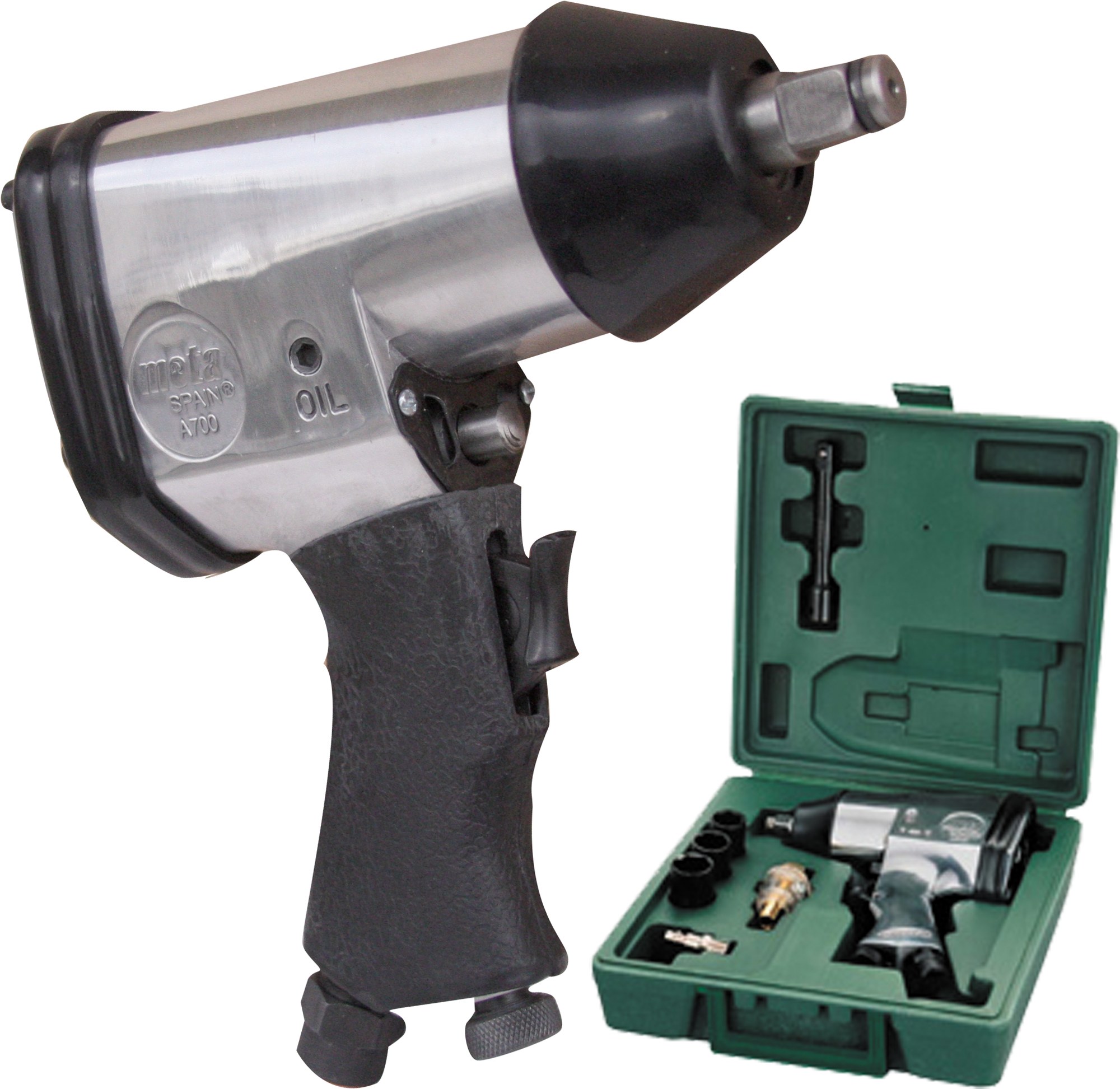 Neum. Llave de Impacto 1/2" con Acces. AK700