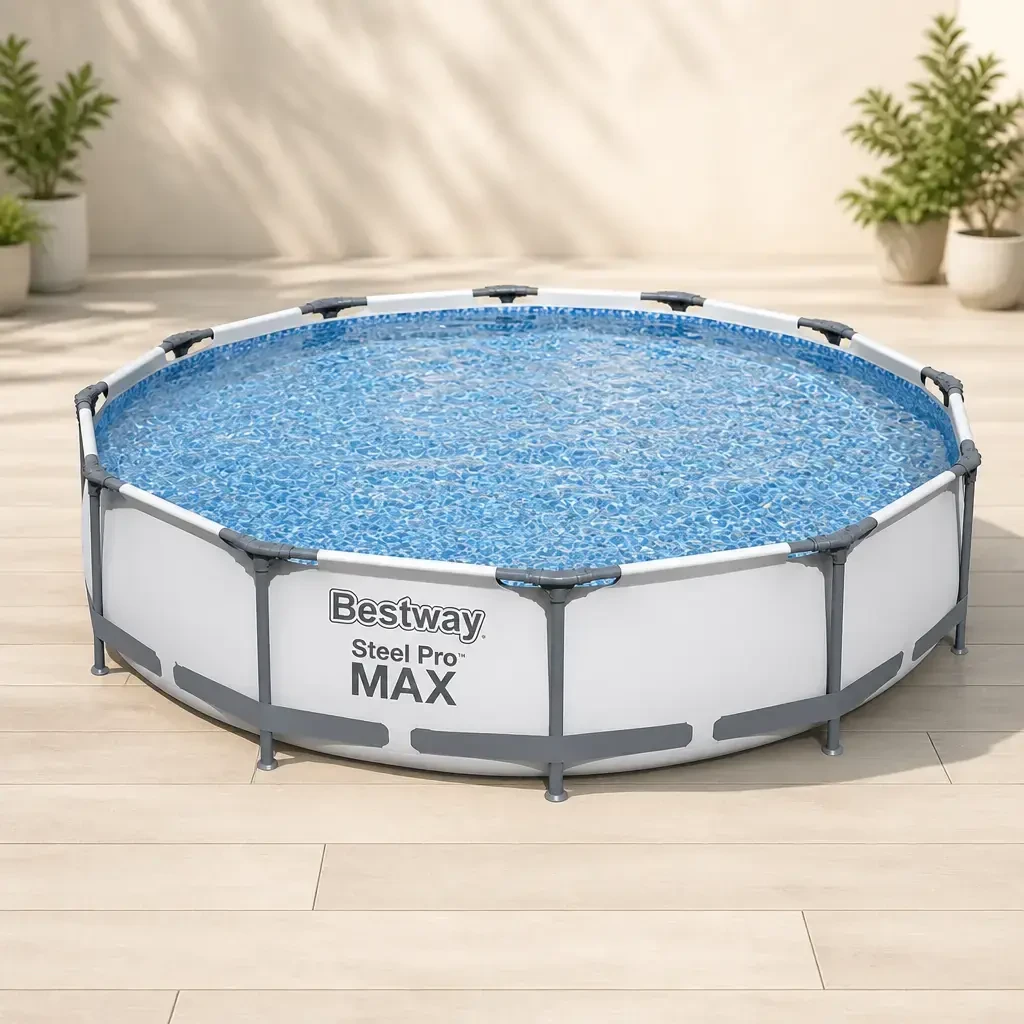 Piscina redonda con est. metalica 6.473Lt. Steel PRO MAX. Bestway